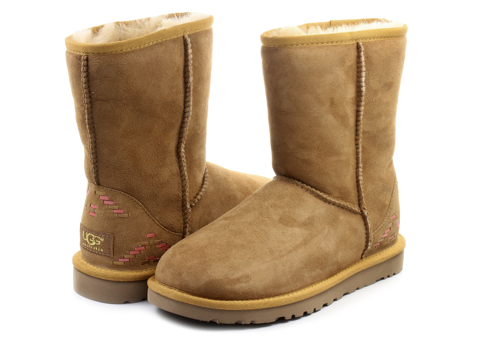 w classic short leather ugg